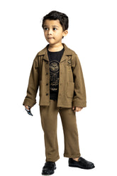 Gusto Newborn Full-Sleeve Co-ord Set Jacket